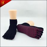 Man Cotton Rubber Toe Socks