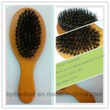 Nylon Yarn and Stiff Mixed Bristle Wooden Pet Brush