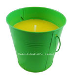 Color Painted Citronella Bucket Candle with Handle (SK8083)