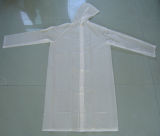White Color Transparent PVC Rain Coat for Cycling