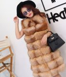 2015 New Factory Price Hot Sale Lady's Silver Fox Fur Vest
