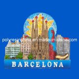 Barcelona Fridge Magnet of Polyresin Souvenirs