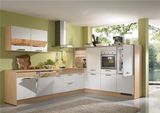 L Shaped Customized Lacquer Kitchen Cabinets