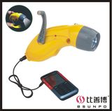 Crank Dynamo Flashlight Radio (BSP-269)