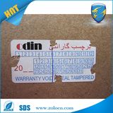 Brand Protection Security Destructible Sticker Label