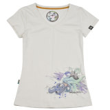Women's Short Sleeve Fashion Print Cotton T-Shirt (YRWT002)