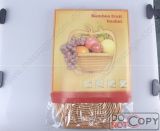 Manufacture Bamboo Folding Fruit Basket for Christmas Gifts