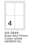 Self-Adhesive Label QS2649-4