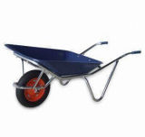 Wheelbarrow in Single Air Tire, Steel Tray
