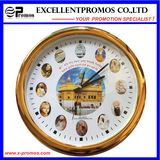 High Quality Custom Logo Printing Round Plastic Wall Clock (Item23)