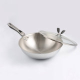 18/10 Stainless Steel Cookware Chinese Wok Cooking Frying Pan (QW-WO32-6)