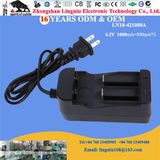 Us Plug 4.2V 1A Plastic Rechargeable 26650 18650 Li-ion Battery Epower Charger for Headlight, Electric Cigarette