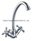 Deck Mounted Basin Faucet with Double Handle (6683)