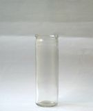 Tall Clear Glass Candle Holder