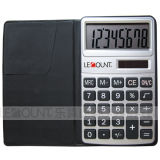 8 Digits Dual Power Pocket Calculator with Black Wallet Cover (LC303B)