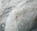 100% Polyester Organza Embroidery