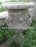 Stone Flowerpot & Vase, Marble Flowerpot & Vase, Marble Carving