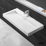 Artificial Stonesolid Surface Wall Mounted Bathroom Basin