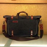 Hot Sale Ladies Bag Canvas and Leather Handbags (BL667)