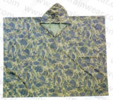 Military Camouflage Rain Poncho for Camping or Hunting