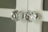 Cheap Diamond Polished Crystal Door Knobs for Cabinet Drawer Pull Handles