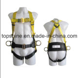 Professional Adjustable Industrial Working Polyester Full-Body Safety Harness Belt