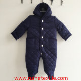 Winter Woven Quilted Romper, Snow Jumpsuit for Babies