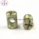 Barrel Nut, /Nut with Pozidrive Zinc Alloy/ Furniture Barrel Nut