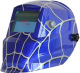 Blue Spider Web Solar Power Auto Darken Welding Helmet