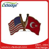 Free Artwork Design Us Flags Lapel Pin Badge in Metal