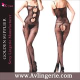 New Style Women's Keyhole Front Crotchless Bodystocking (KS14-132)