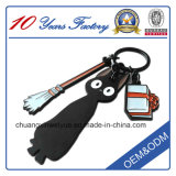 Cartoon Leather Metal Key Chain for Sale (CXWY-k85)