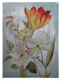Handmade Canvas Flower Oil Painting