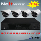 Security Surveillance System with IR Waterproof IP Cameras + 4CH Video/Audio NVR (NRN-G5004EHD-2)