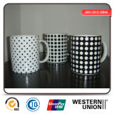 Check Design Porcelain Mug for Promotion
