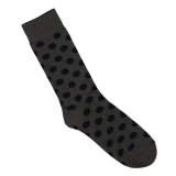 Black Bamboo Spot Socks