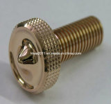 High Polished Brass/Bronze/Copper Knurled Cap Thumb Screw Bolt