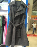 40% Wool, 60% Polyester, Women Popular Vest, Women Coat (Z-1585)