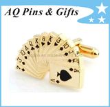 Soft Enamel Cuff Links in Gold Plating