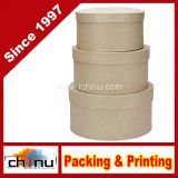8, 9, 10-Inch Paper Mache Round Box (110334)