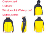 Customized Fashion Outdoor Jacket, Windproof Keep Warm Coat, 100% Polyester Man's Sports Jacket