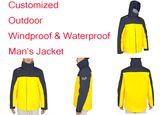 Customized Fashion Outdoor Jacket, Windproof Keep Warm Coat, 100% Polyester Man's Sports Jacket