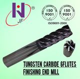 High Precision Solid Carbide Cutter 6 Flutes End Mill Cutting Tools