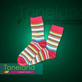 Women Multi-Striped Normal Socks (WNE0003)