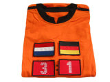 100% Cotton Netherlands Home Team Match Score Record Football T-Shirt (HT-TS-011)
