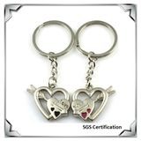 Wedding Souvenir Key Chain in Zinc Alloy Material