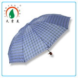 24''*10k Big Size 3 Folding Man Umbrella for Rain and Sun