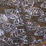 100% Polyester Mesh Embroidery with 3mm Sequin