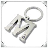 Custom Zinc Alloy Alphabet Letter Key Chain for Souvenir