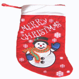 Flashing Fiber Optic Christmas Stocking